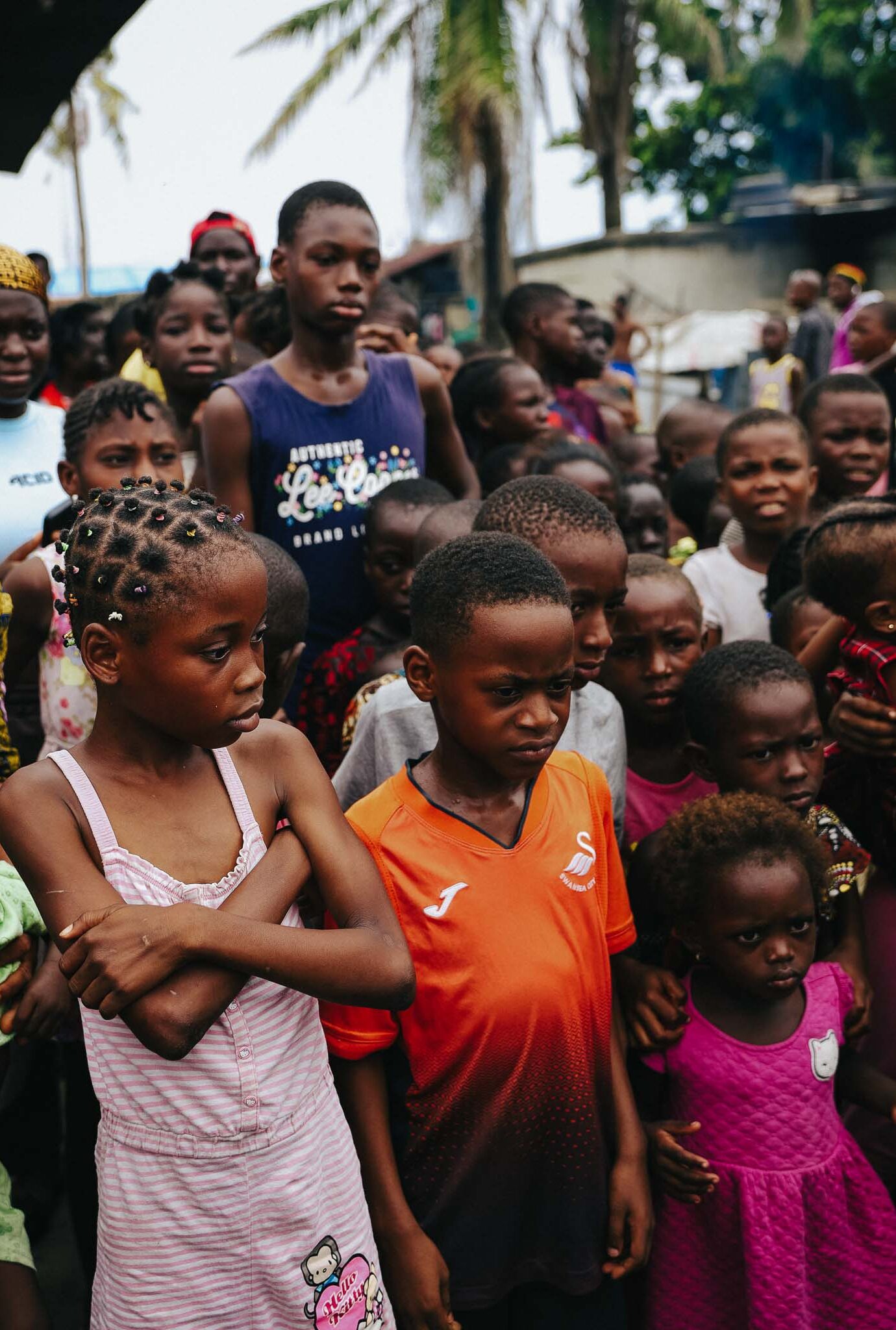 Children waiting for hot meals as we tackle west Africa's food insecurity crisis