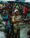 children waiting in line at hunger relief West Africa field distribution site